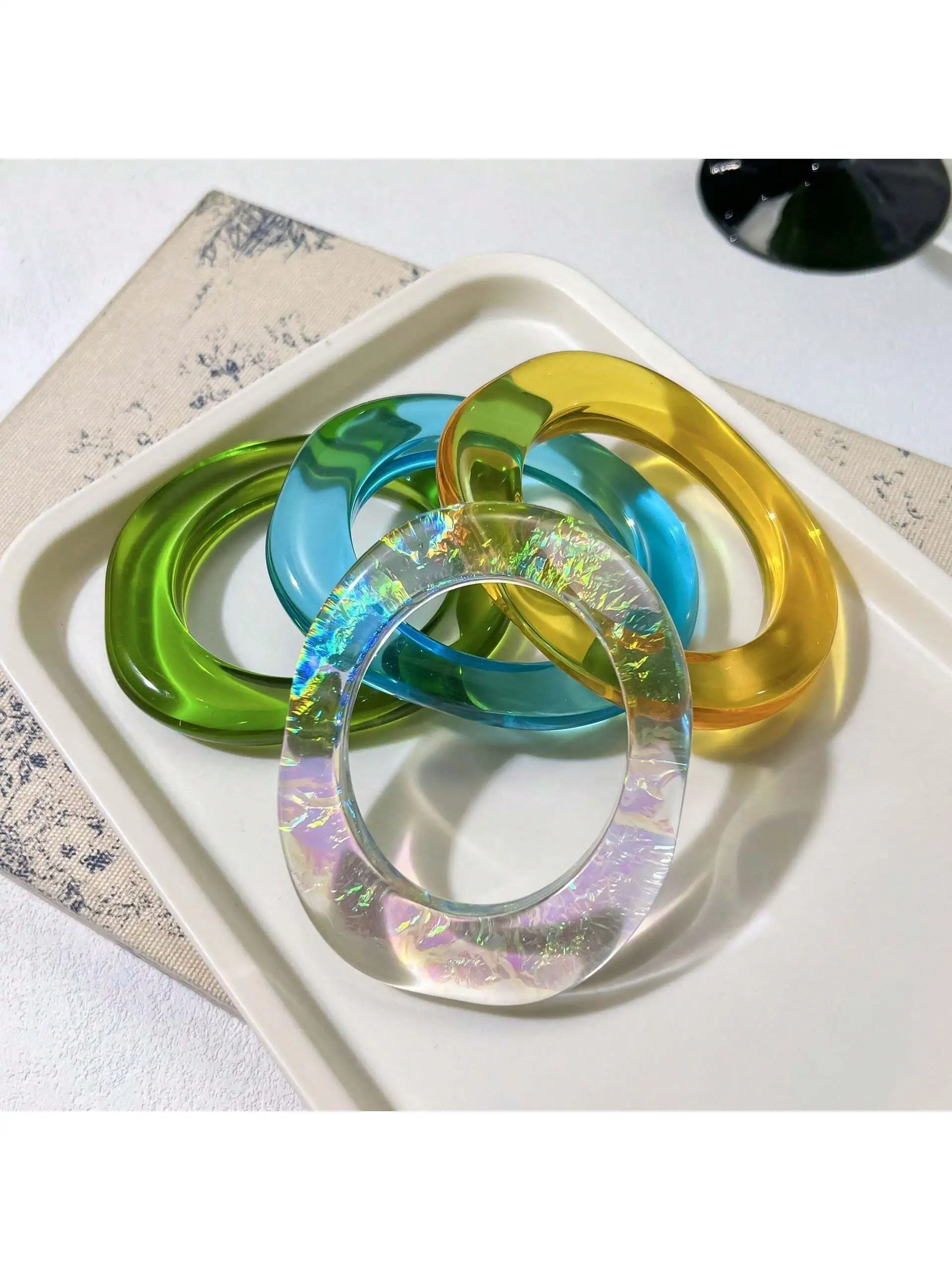 Женский дизайн ослепительный индивидуальный полупрозрачный Овальный