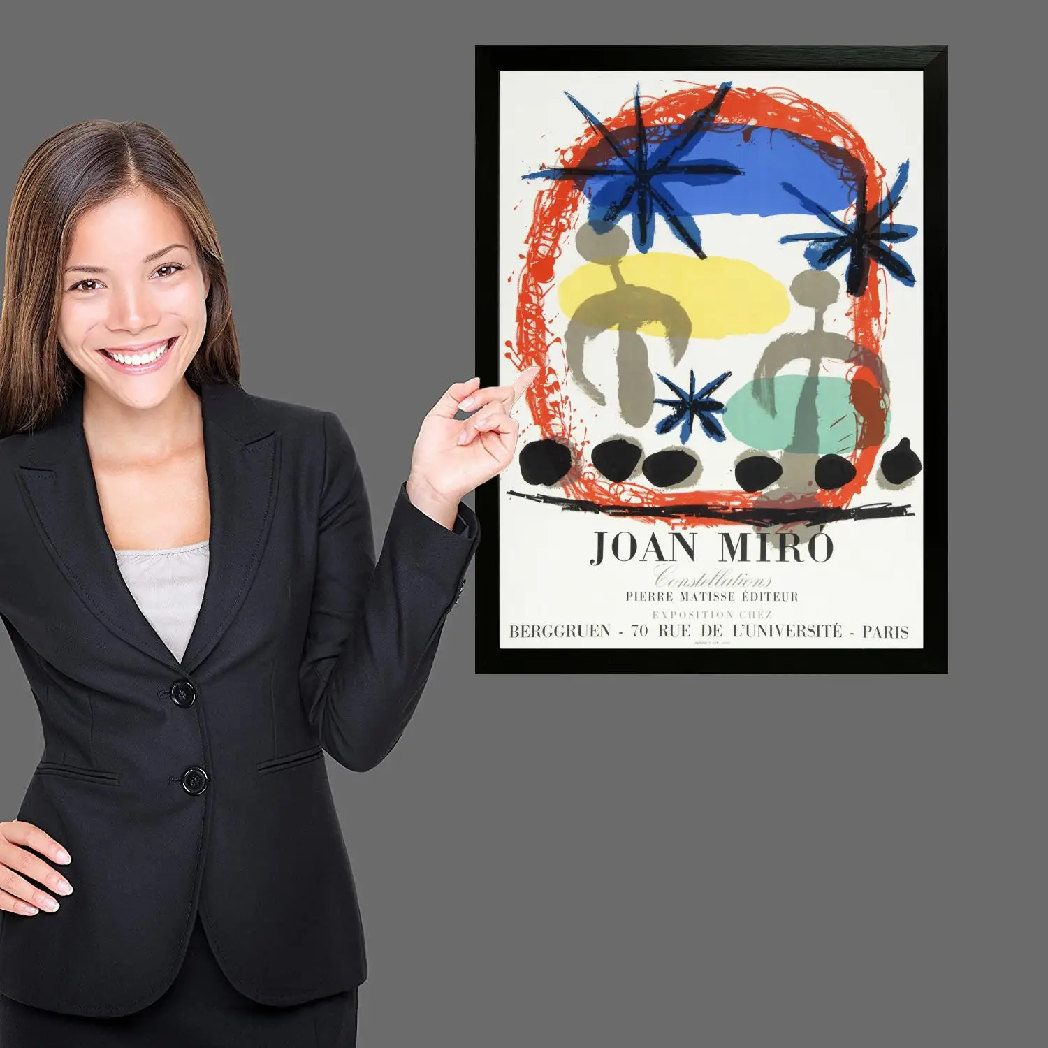 Миро холст художественный постер и настенная художественная картина печать