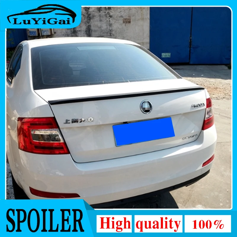

For Skoda Octavia Spoiler 2015 2016 2017 Car Tail Wing Decoration High Quality ABS Plastic Unpainted Primer Rear Trunk Spoiler