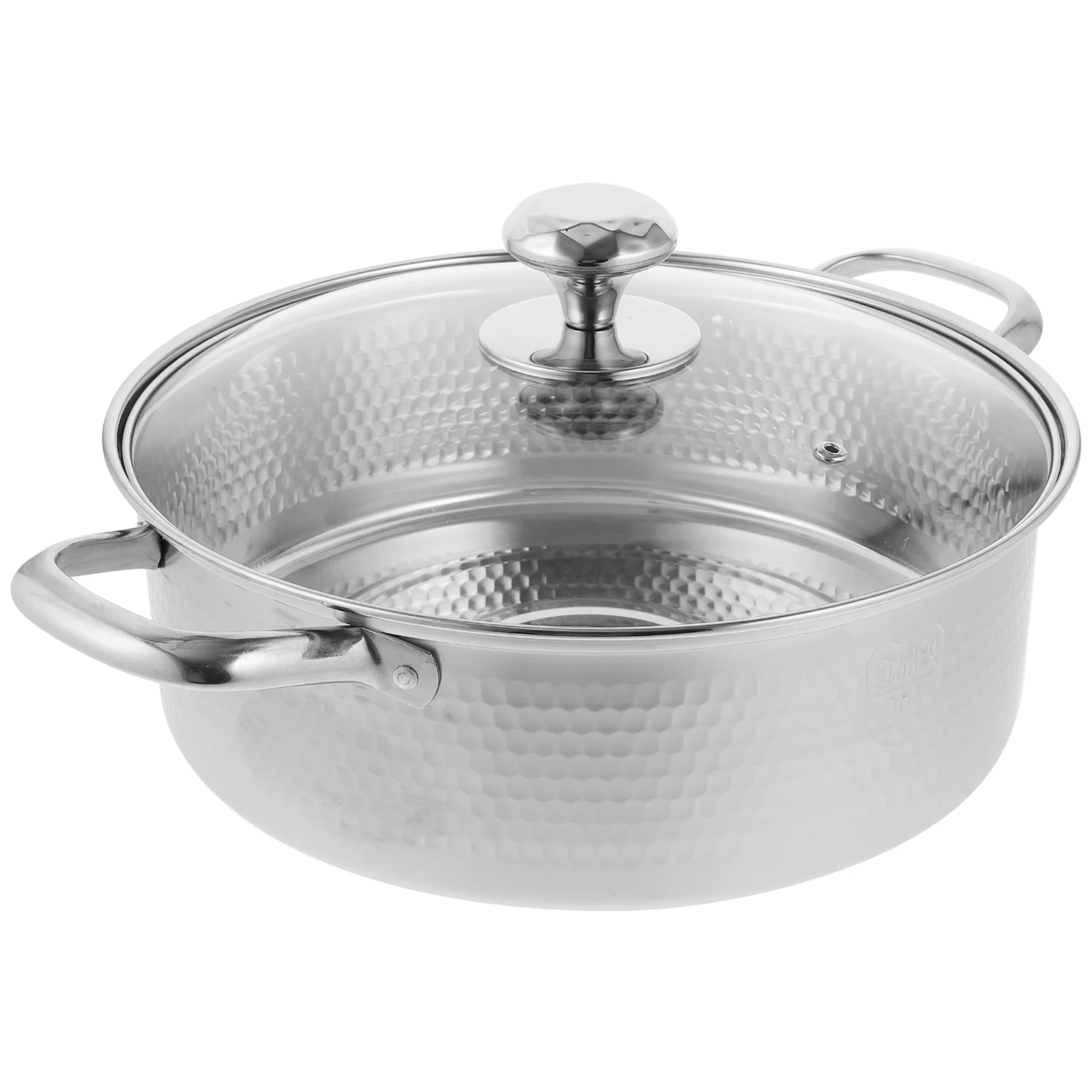 

Thicken Metal Pot Deep Pan Cooker High Capacity Hotpot Stainless Steel Cooking Household