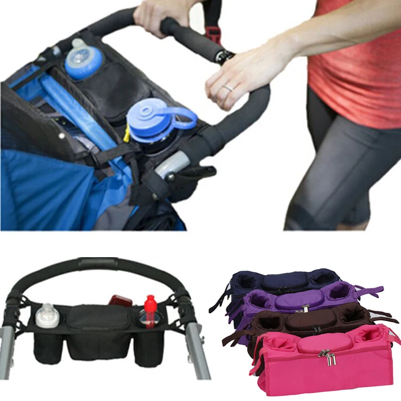 Baby Stroller Accessories Organizer Baby Pram Carriage Bottle Cup Holder Hanging Bag for Pram Buggy Baby Stroller Wheelchair Bag