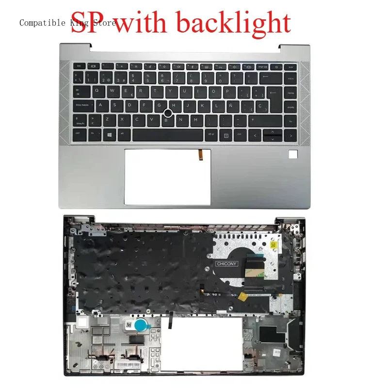 Фото Клавиатура P US/SP/LA/SP/FR для ноутбуков HP Elitebook 840 845 740 745 G7 G8, верхняя часть корпуса с подсветкой, M36312-001 M07090-001 №3