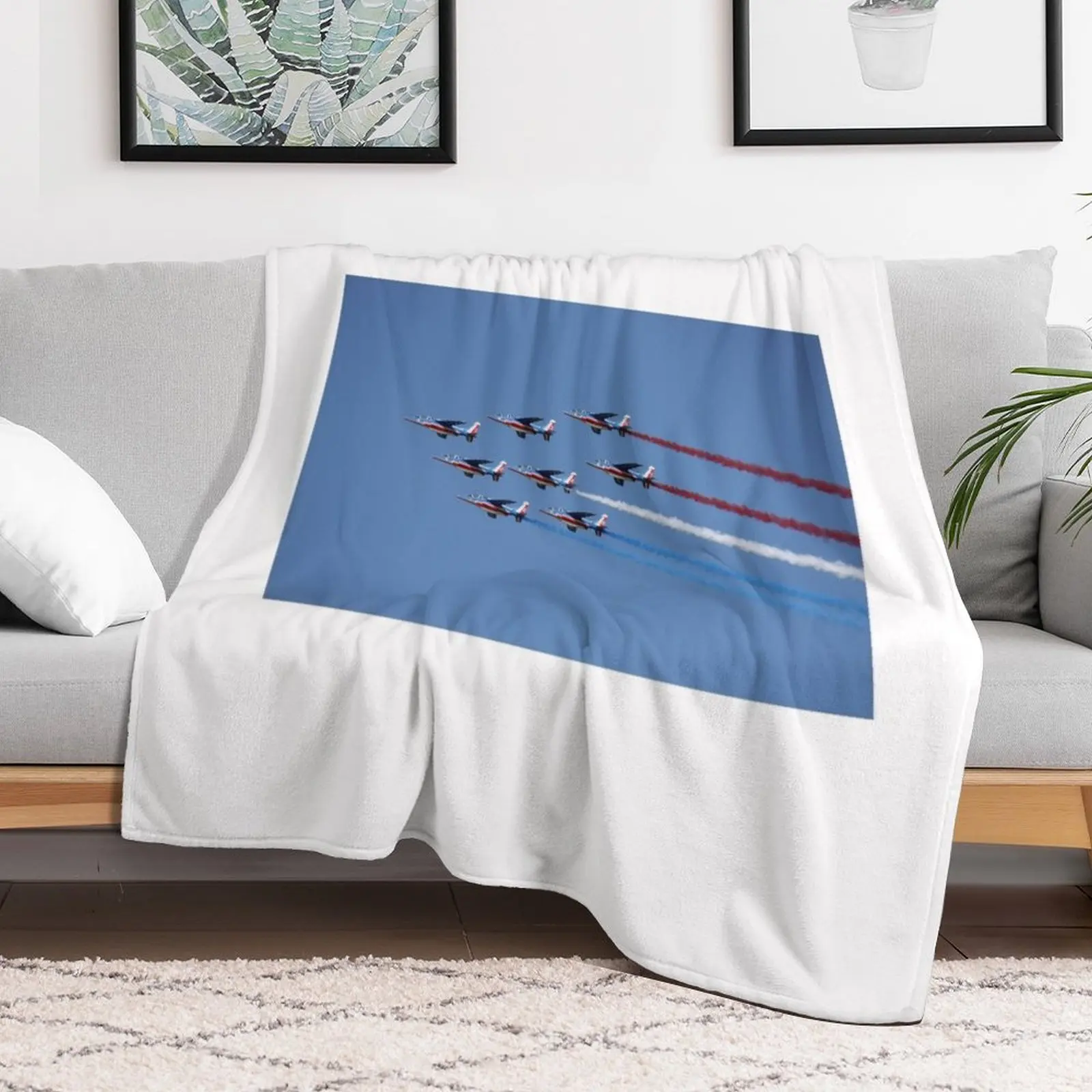 Пatrouille de France over Yorktown Вирджиния Плед Роскошные одеяла для диванов на диван Одеяла