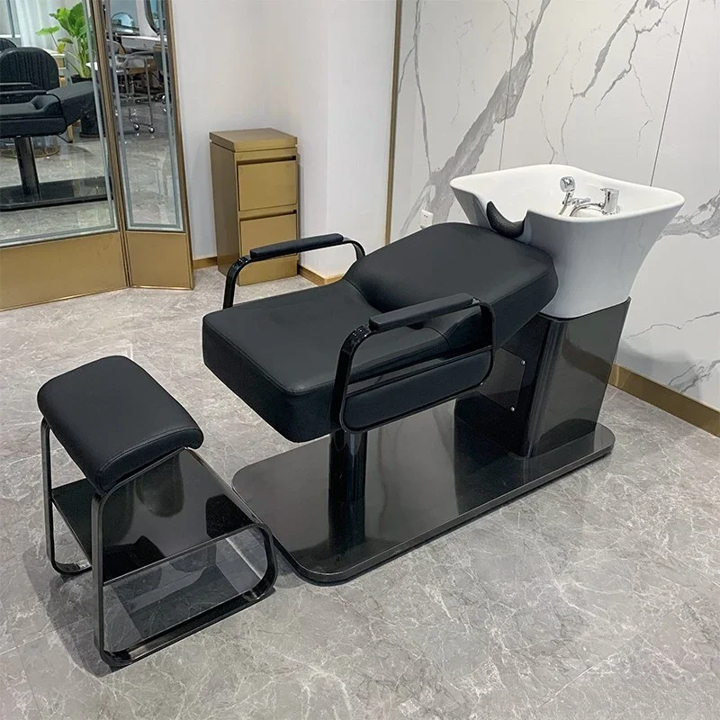 Вращающийся простой шампунь-стул для мытья волос спа-мойка кровать