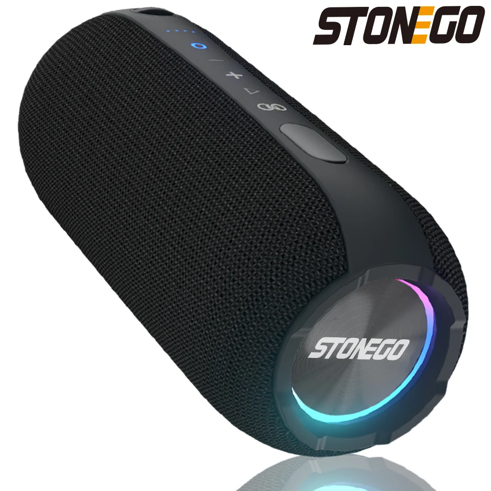 Портативные беспроводные колонки STONEGO водонепроницаемость IPX7 Bluetooth 5 2 управление
