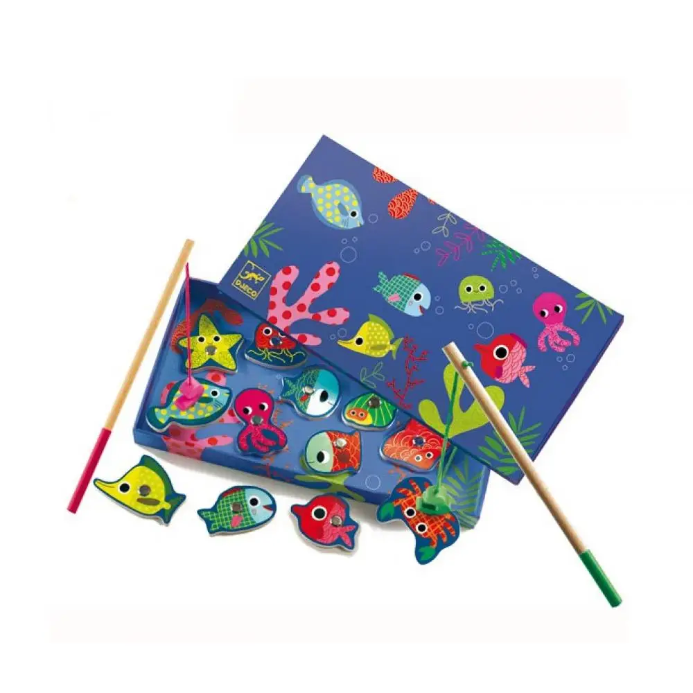 Магнитная игра рыбалка Djeco Цвета |