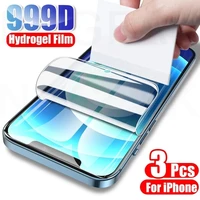 3pcs hydrogel film for iphone 11 12 13 pro max screen protector film iphone on 11 pro 12 mini x xs max xr 6 6s 7 8 plus se 2020