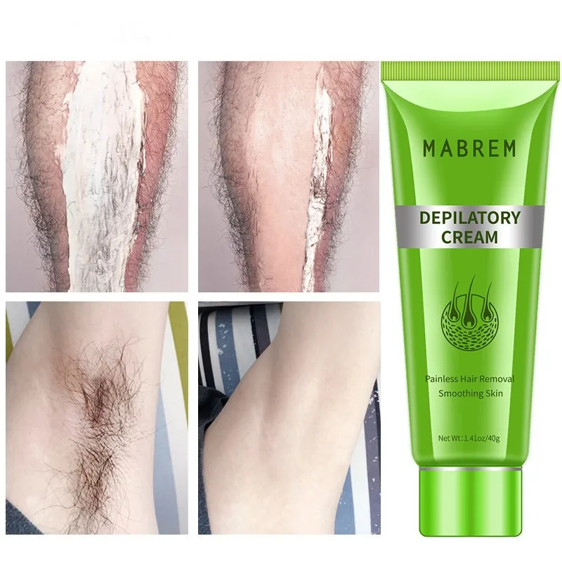 

Painless Professional Hair Removal Cream Mild Non-irritating For Armpit Legs Arms Skin Care Body Care Depilatory Cream 40g