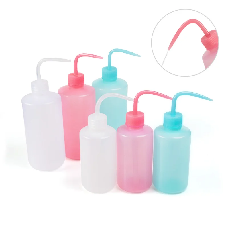 Sdatter 1PC Plastic Tattoo Bottle Diffuser Squeeze Container Jar Green Soap Supply Wash Squeeze Bottle Lab Non-Spray Tattoo Acce