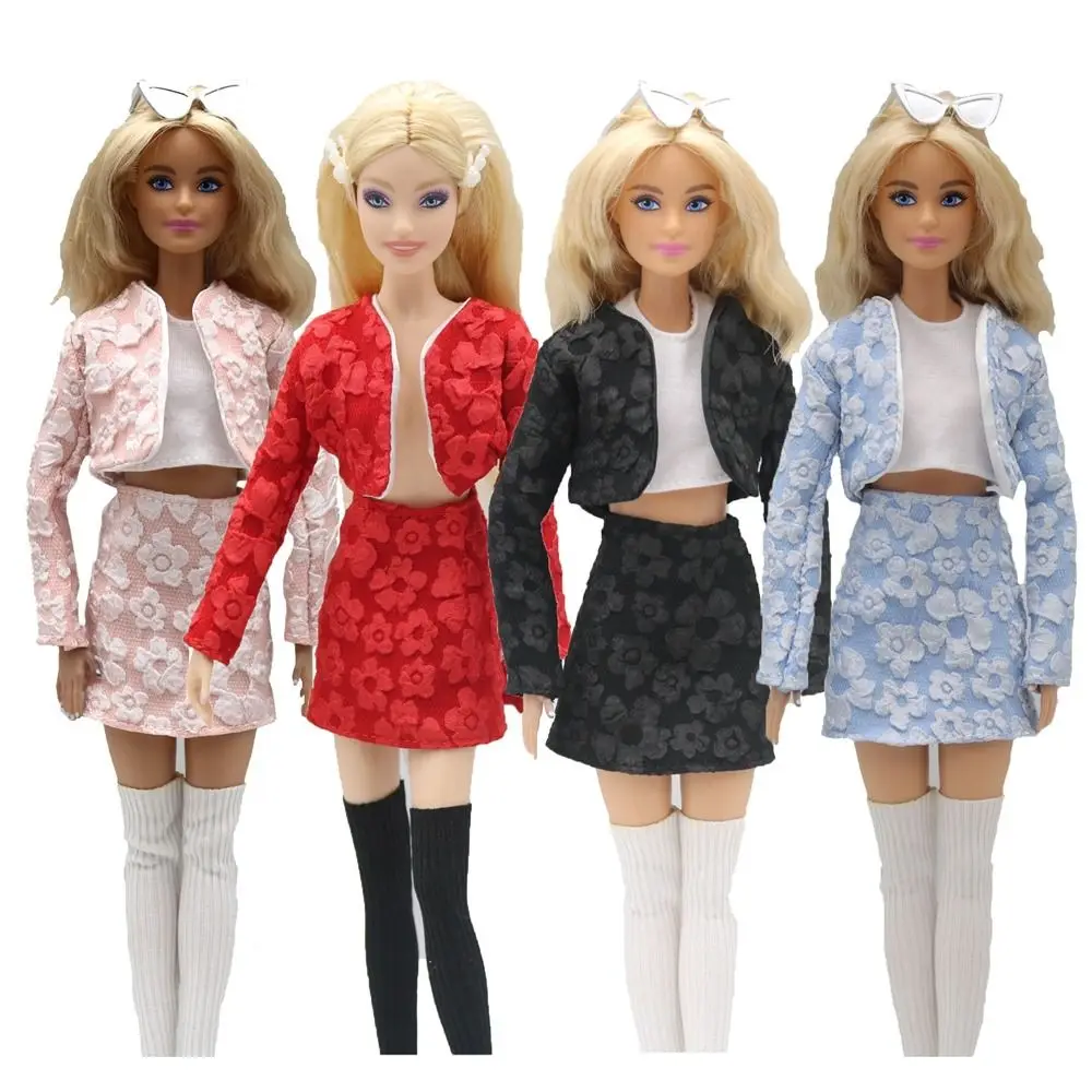 Фото New Fashion Doll Clothes Casual Handmade Winter Wear Skirt Doll Wearing Socks 1/6 Doll/29~32cm Doll №1