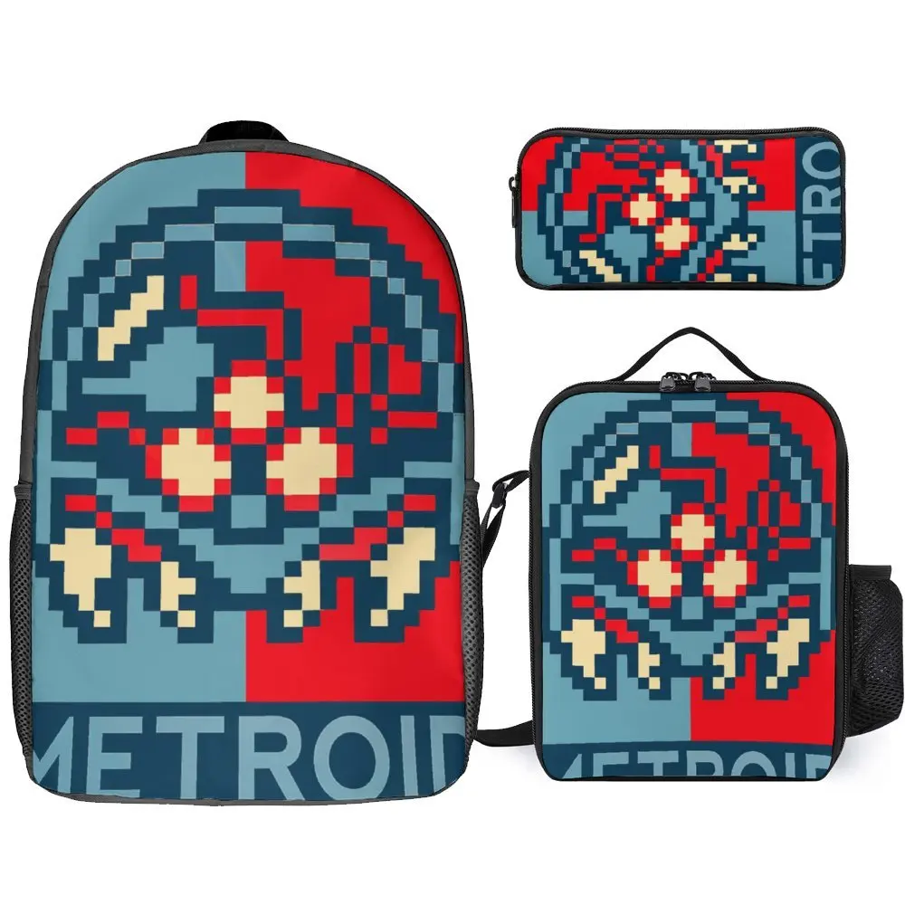 3 в 1 рюкзак и сумка для ланча 17 дюймов