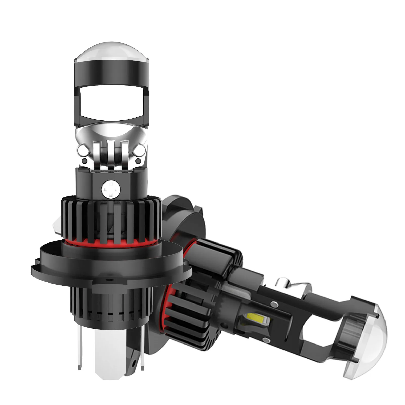 Автомобильная фара 160 Вт H4 Mini Bi светодиодный линза проектора лампы фар Canbus