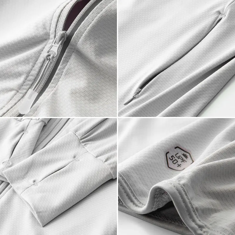 Men's Golf Clothing Wear Sunscreen Breathable  Summer  Spring J Lindeberg Skin MenJacket UV Men Hooded Thin Running