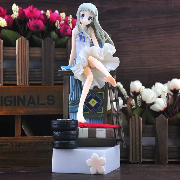 

21CM Menma Huong Anime Figure Anohana Honma Meiko PVC toys Collection Model Doll Gifts
