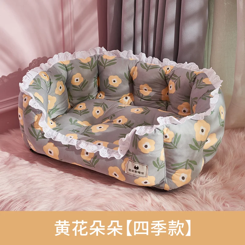 

Dog kennel four seasons general Teddy semi-enclosed net red small dog dog bed sofa winter warm cat kennel pet supplies