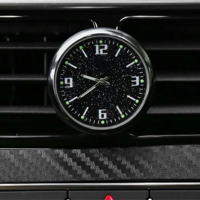 Автомобильные часы светящиеся мини-вентиляторы декоративная приборная панель