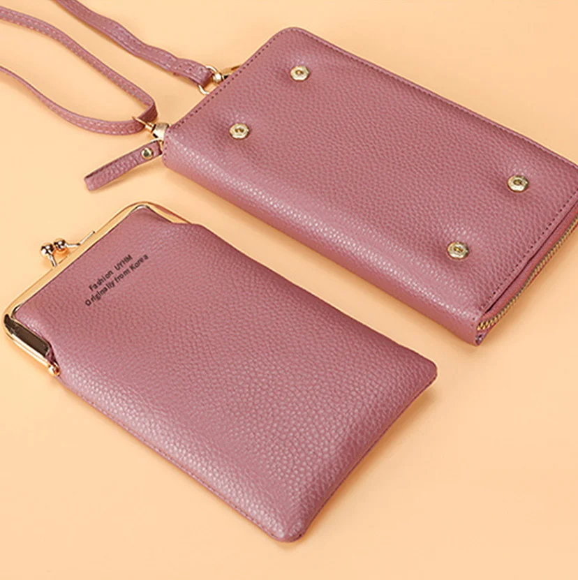 Women's Crossbody Bag Pu Leather Mini Shoulder Messenger Bags Ladies Phone Purse Card Pack Samurai Print Small Wallets for Girls