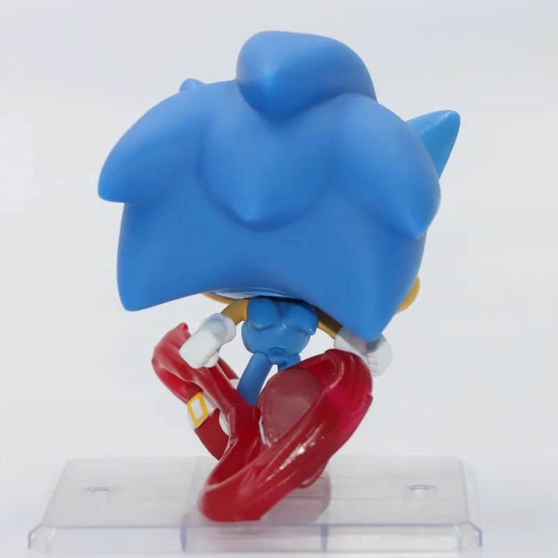 Фото Оригинальная фигурка FUNKO POP Sonic The Hedgehog Classic Sonic 632, игрушки для мальчиков и девочек, подарок, коллекционная модель, украшения №4