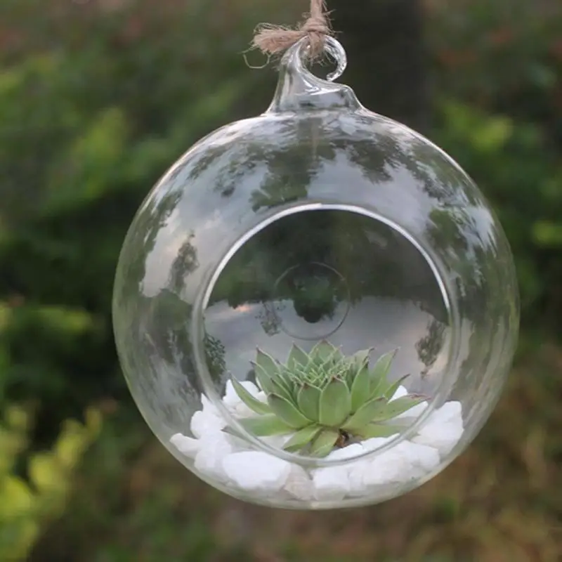 

Hanging Tealight Holder Glass Globes Wedding Candle Holders Candlestick Vase Home Hotel Bar Decoration