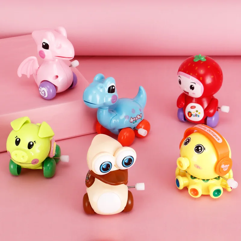 

Baby Kids Wind Up Toys Toddlers Cute Animals Car Panda Dinosaur Pig Elephant Funny Toy for Girls Boys