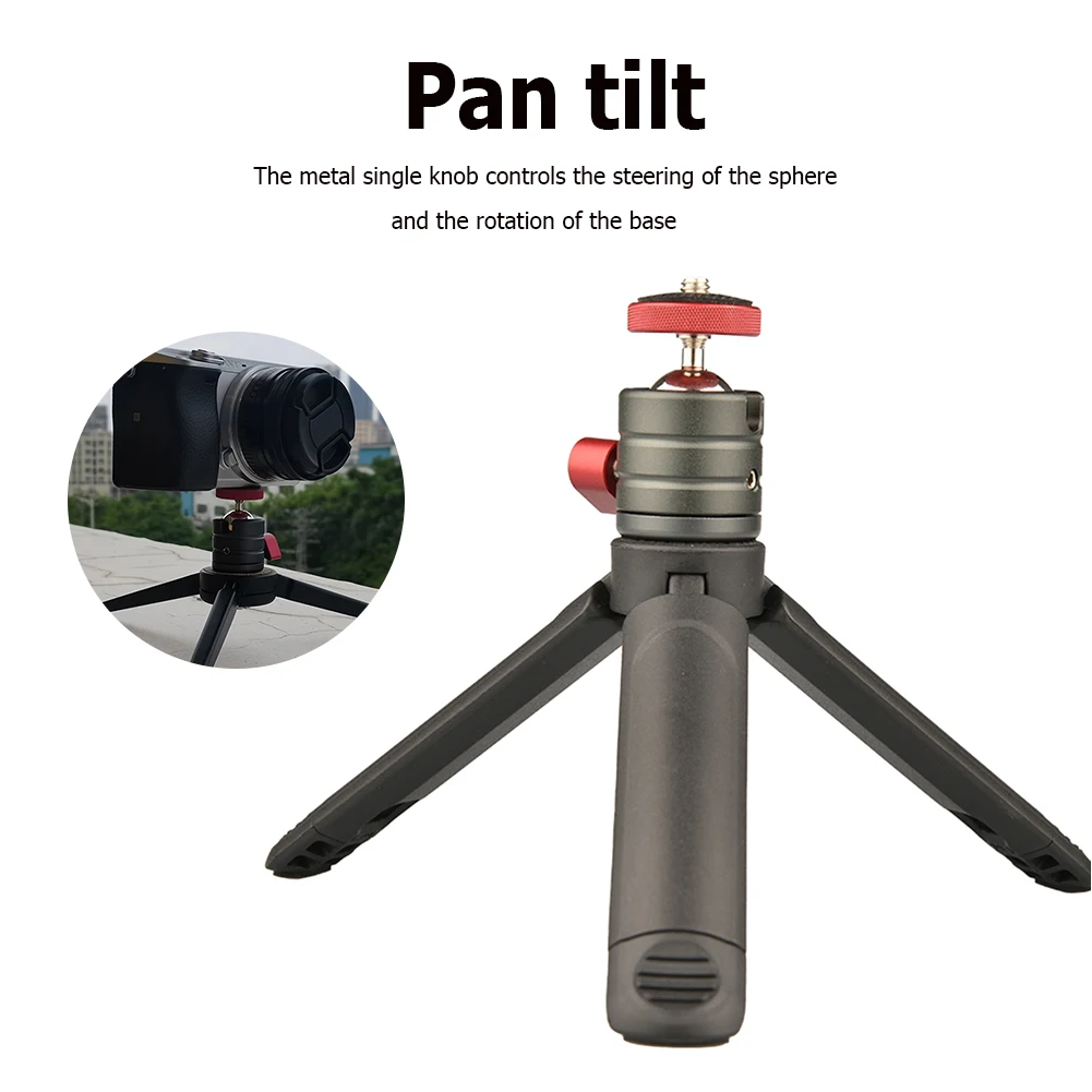 

Monitor 1/4-20 Thread Mount Ball Head Spherical Gimbal Photography Accessories 2.5KG Load 360 Degree Aluminum Alloy Swivel Stand