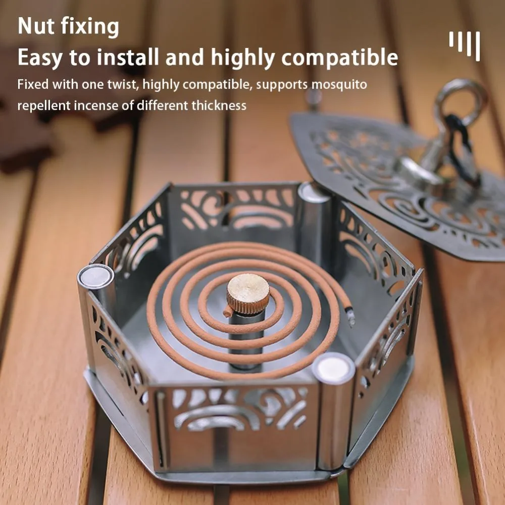 

Censer Stainless Steel Incense Burner Mosquito-repellent Incense Box Mosquito Incense Storage Mosquito Coil Tray