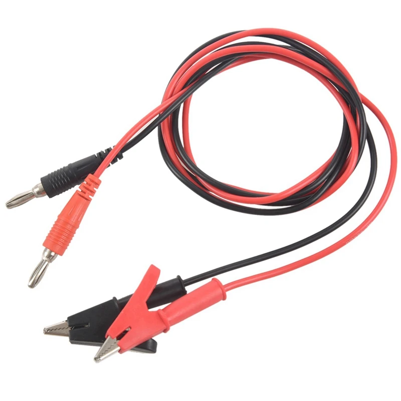 

1M Long Alligator Clip To Banana Plug Test Cable 3 Pair For Multimeter