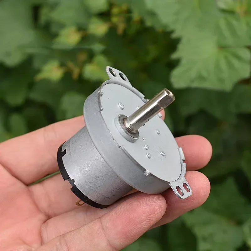 Мини 49 мм коробка передач редукторный двигатель DC 3 в 46 об/мин медленная скорость
