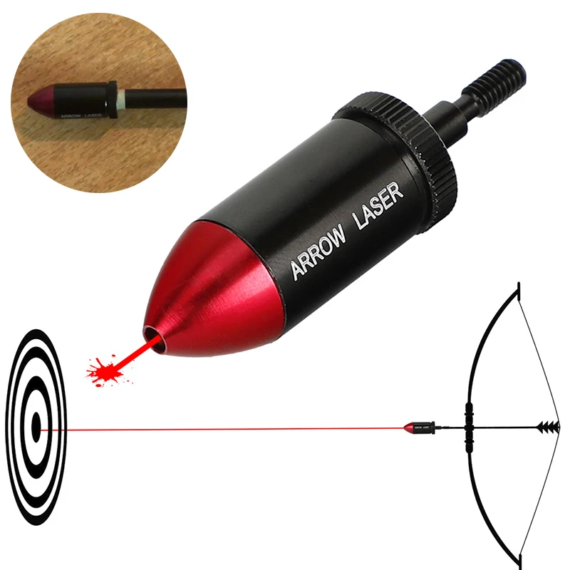 Tactical Crossbow Archery Red Dot Laser Bore Sight Collimator Kits Bow Arrow Laser Sight for Archery Compound Hunting Accessori