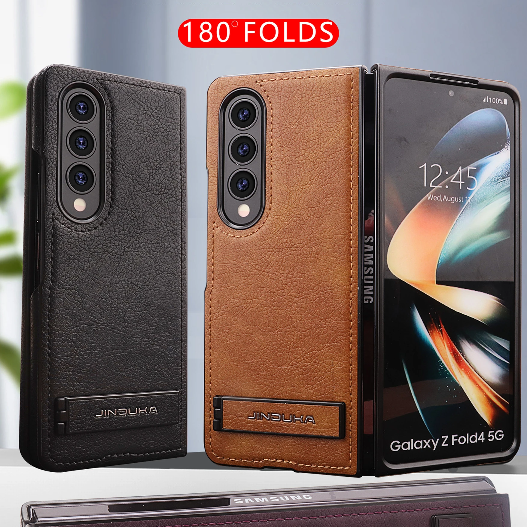 Кожаный чехол для Samsung Galaxy Z Fold 6 ZFold 5 4 3