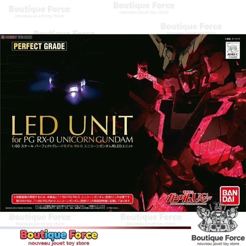 Конструктор Bandai Gundam Unicorn Gundam Banshee PG 160: Модель-фигурка аниме с LED-подсветкой, оригинальный набор для сборки экшн-фигурки (art.: 3920da7de3ccc) - 3920da7de3ccc