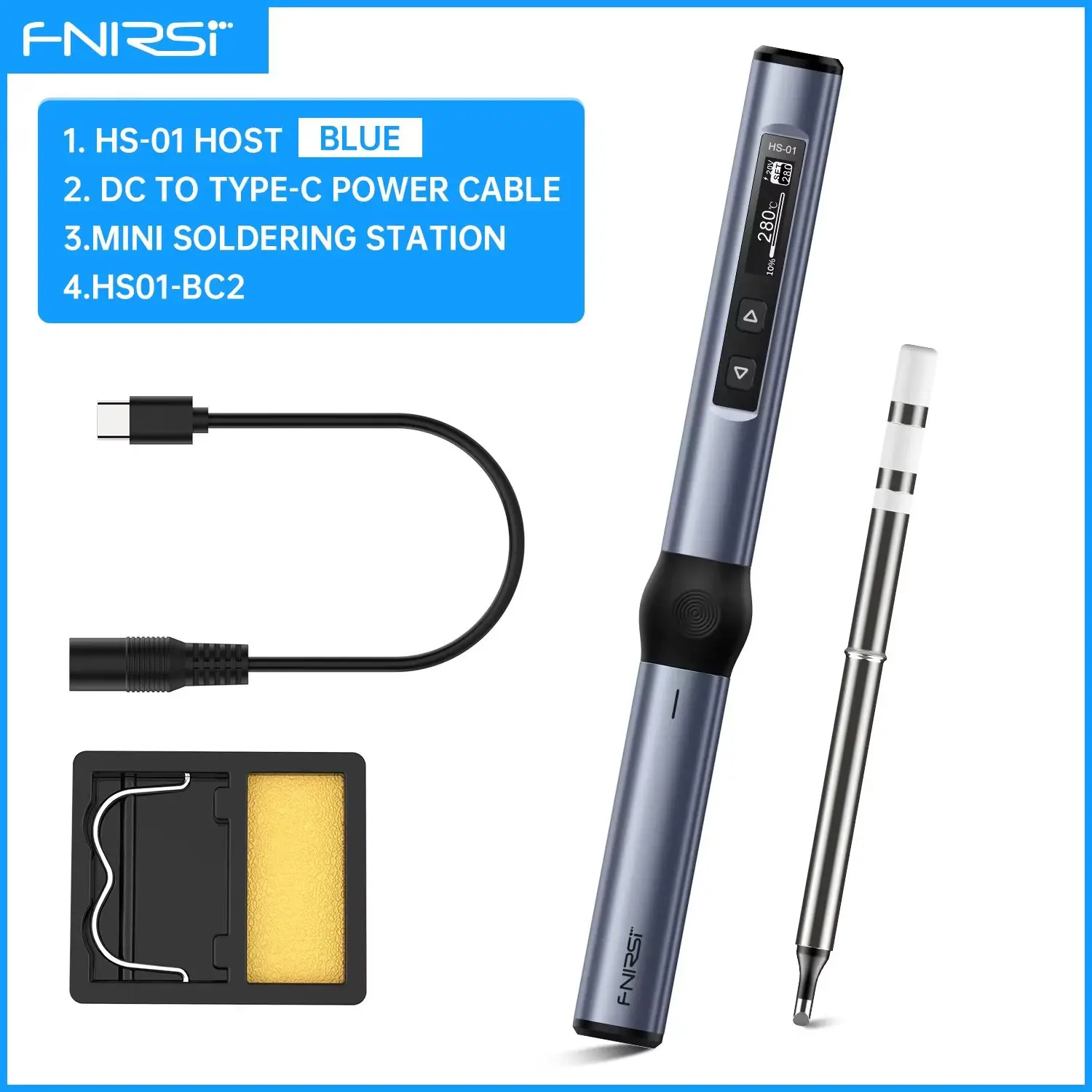 

FNIRSI HS-01 электрический паяльник 65 Вт