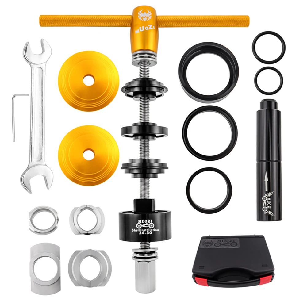 

Bicycle Bottom Bracket Bearing Remove Install Tool Stainless Steel Bike Bearing Press Set For Wheels Hub Hardware Hand Repair To