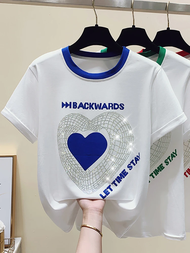 

Футболка BOBOKATEER женская с графическим принтом, хлопковая Модная рубашка с коротким рукавом, свободная футболка, лето 2022