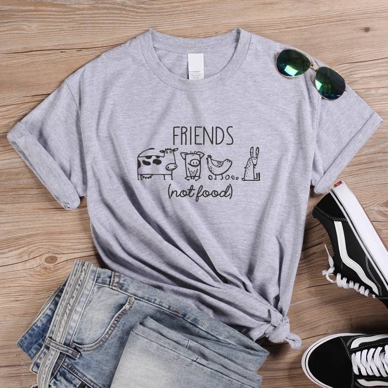 Женская футболка onseme Friends Not Animal