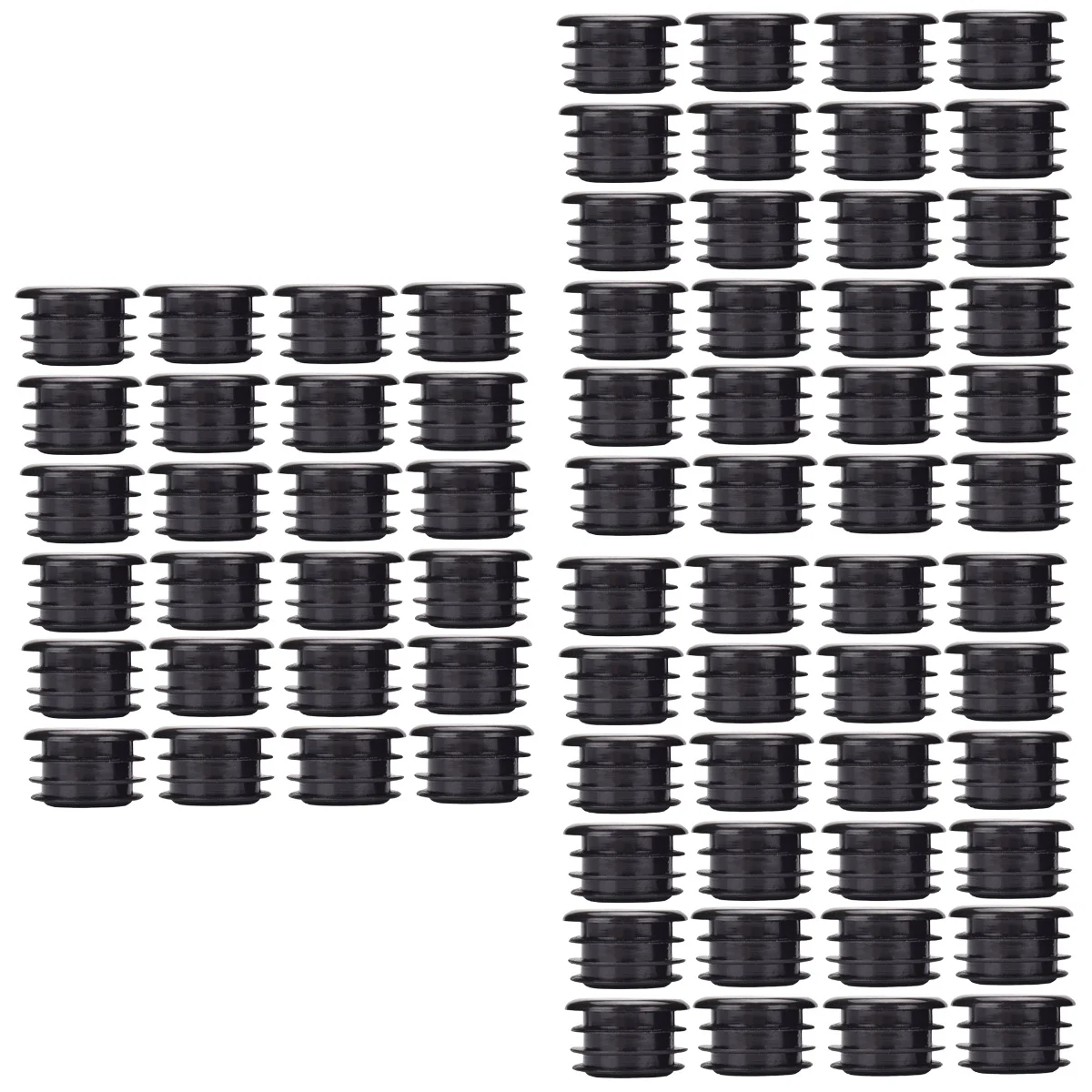 

60 pcs Mountain Bike Handlebar End Plugs Handlebar Caps Handle Grip Bar End Stoppers (Black)