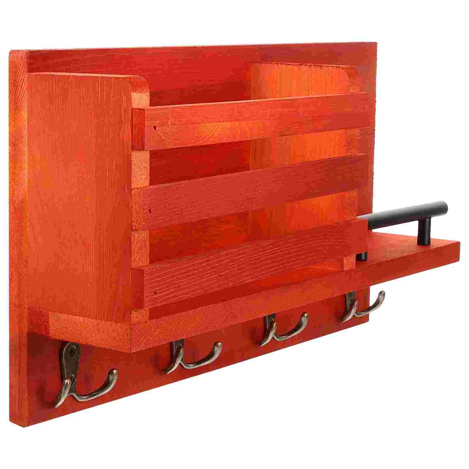 

Настенный стеллаж для хранения, домашние товары, крючок для шляпы, домашняя подвесная полка, деревянный держатель для ключей