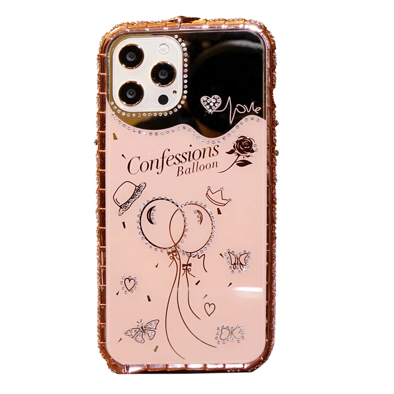 

Новый роскошный чехол с алмазным блеском для iPhone 14 13 12 11 Pro Max 14Plus, полноразмерный чехол с драгоценными линзами