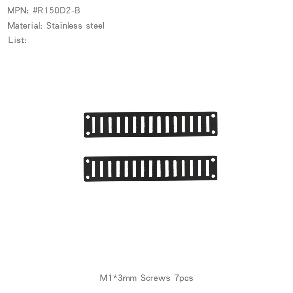 

1 пара решеток для рассеивания тепла, металлический декоративный лист для 1/10 RGT EX86020, аксессуары Invader LC71