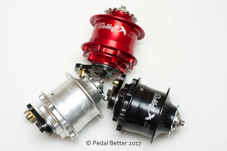 Germany Rohloff Speedhub 500/14 Rolf 14-speed-changing flower drum comes standard worldwide. |