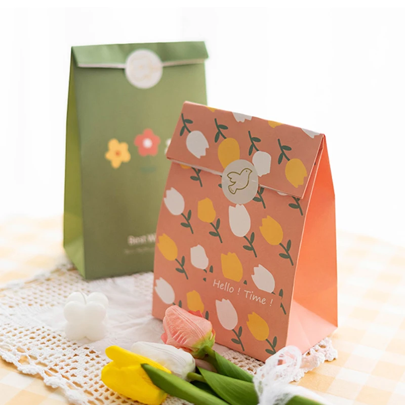 6 шт. бумажных пакетов подарочные пакеты из крафт-бумаги для дня рождения свадьбы