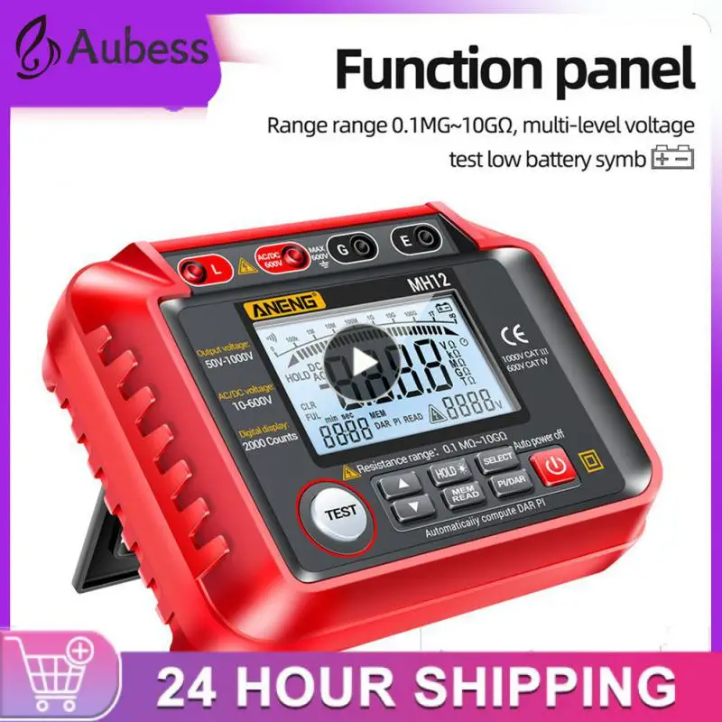 

Цифровой тестер с подсветкой, 250/500/1000 В, 2000 отсчетов