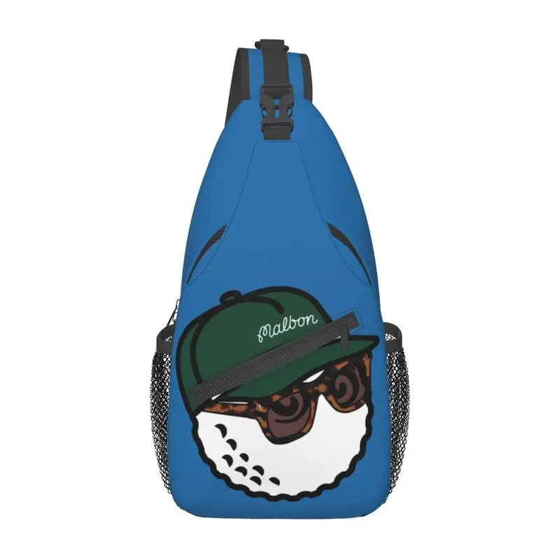 

Custom Luxury Malbons Golf Sling Bags Men Cool Shoulder Chest Crossbody Backpack Traveling Daypack