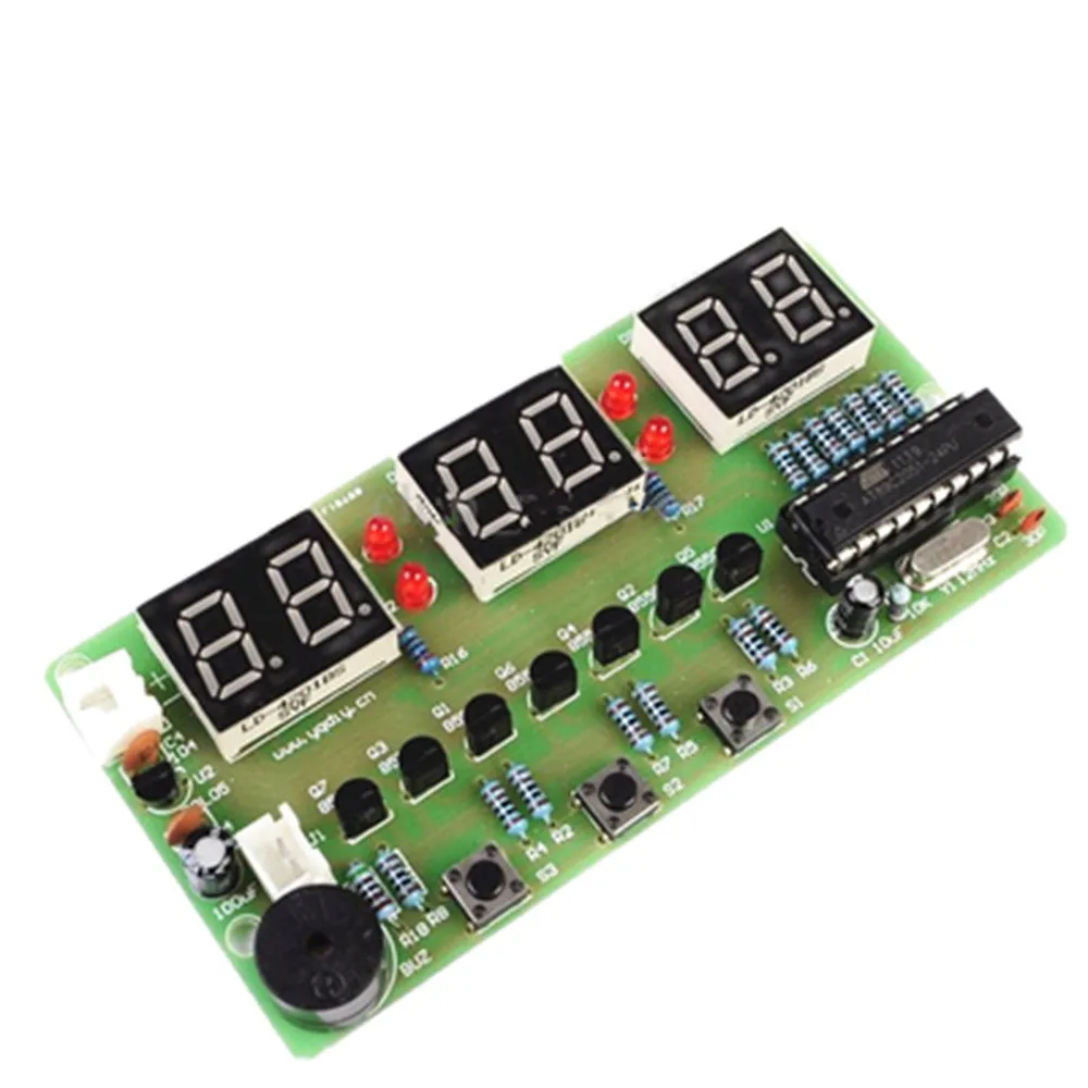 

Digital Clock DIY Kit 6 Bits C51 AT89C2051 Chip Electronic Alarm Clock Kit FR-4 PCB with DIY Learing Kit for Arduino