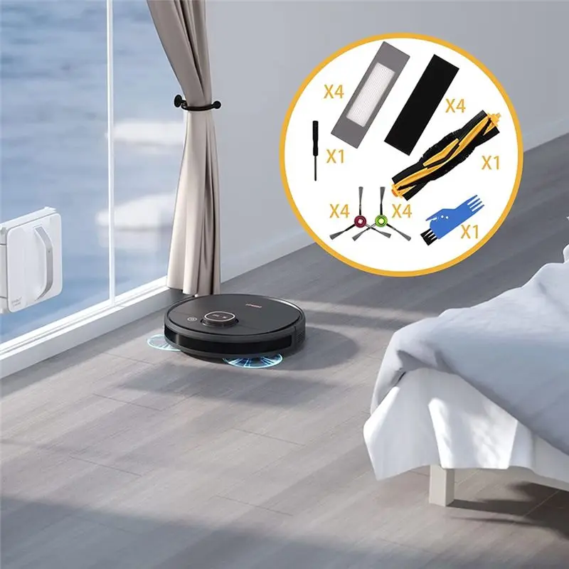 【A25M】 Для DEEBOOT OZMO T8+  T8  T8 Max DEBOT N8+  N8 Plus  N8 Pro Запасные части: основная боковая щетка (art.: 3920dcc269f83) - 3920dcc269f83