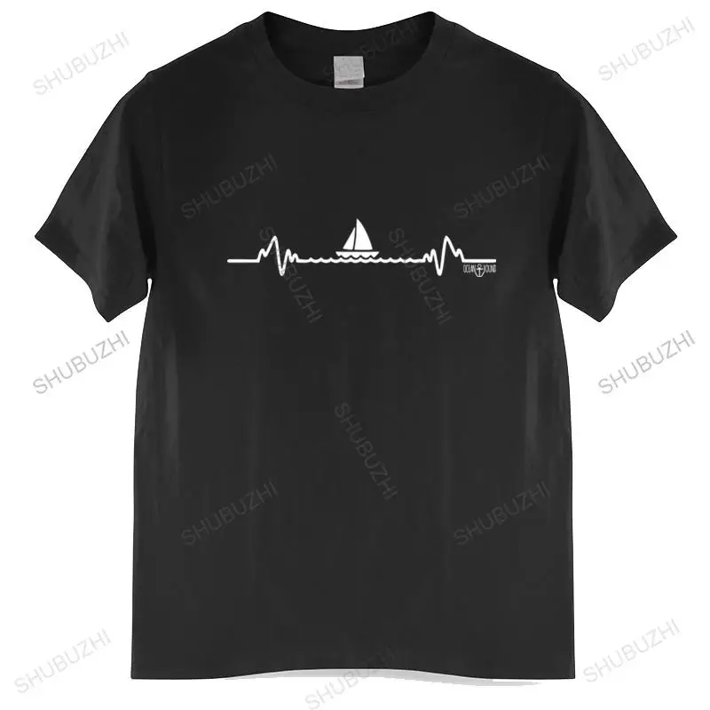 

Men Cotton T Shirt Brand Tshirt Sailing Pulse T-Shirt Boat Sailor Doctor Nurse Medic Yacht Birthday brand tee-shirt homme tops