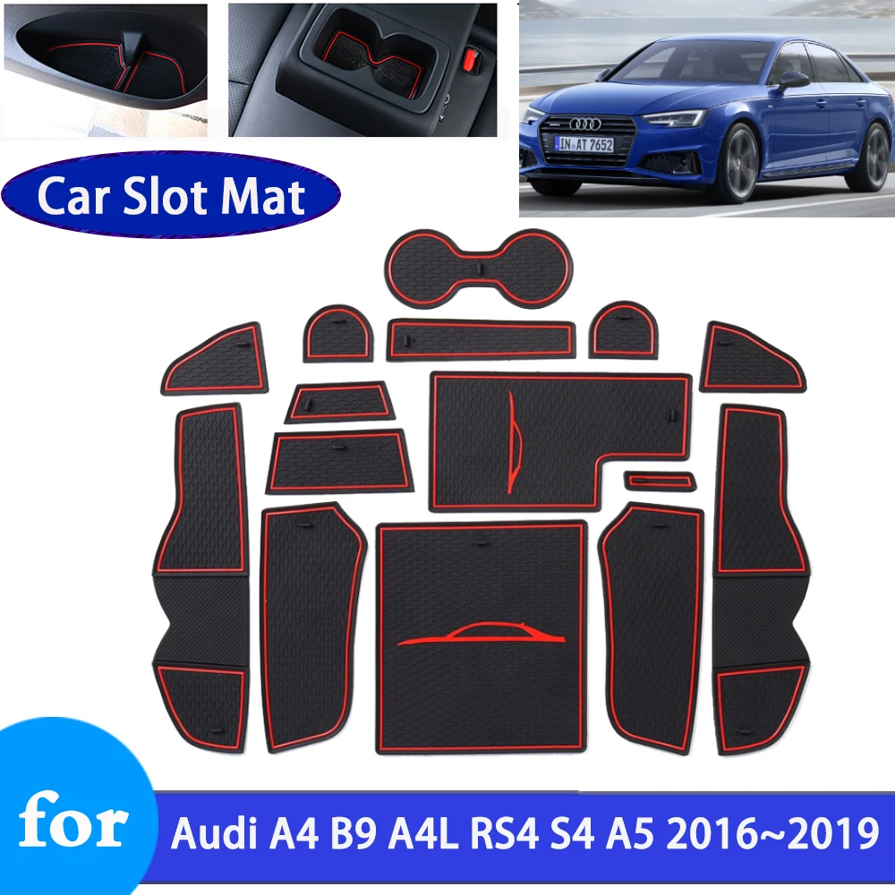 

Резиновый коврик для Audi A4 B9 A4L RS4 S4 A5 2016 ~ 2019 2018