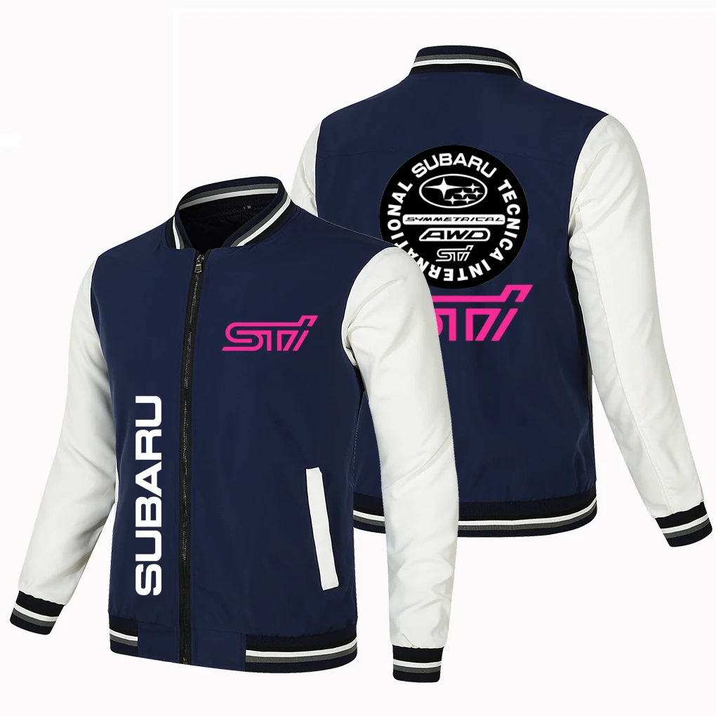 

2023 New Hot Baseball Jacket Men All Kinds Of Car Logo Jacket Cool Fashion Zipper Burst Print Mature Men's First Choice