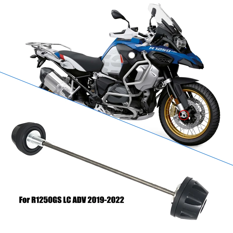 

For BMW R1250GS LC ADV R1250 GS R 1250GS Adventure 2019-2022 2021 Front Axle Fork Wheel Protector Crash Slider Pad Motorcycle