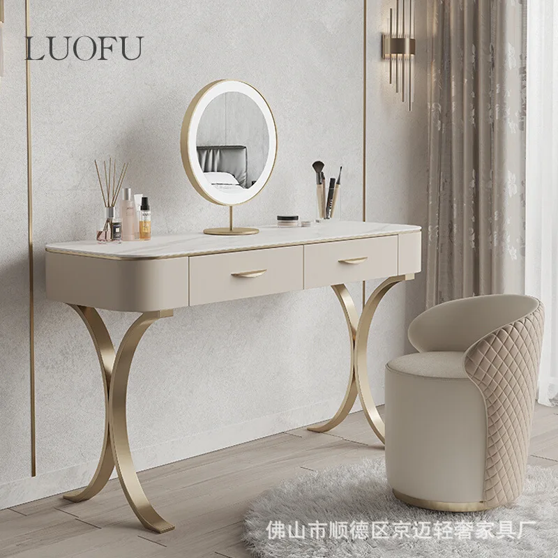 

Модный светсветильник роскошный туалетный столик Louis Fashion в стиле рок, современный простой маленький креативный макияжный столик с высоким сенсором для спальни